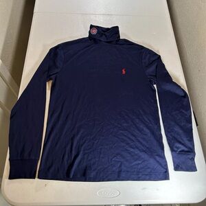 polo ralph lauren Chicago Cubs Shirt Blue Turtleneck Embroidered MLB Baseball S